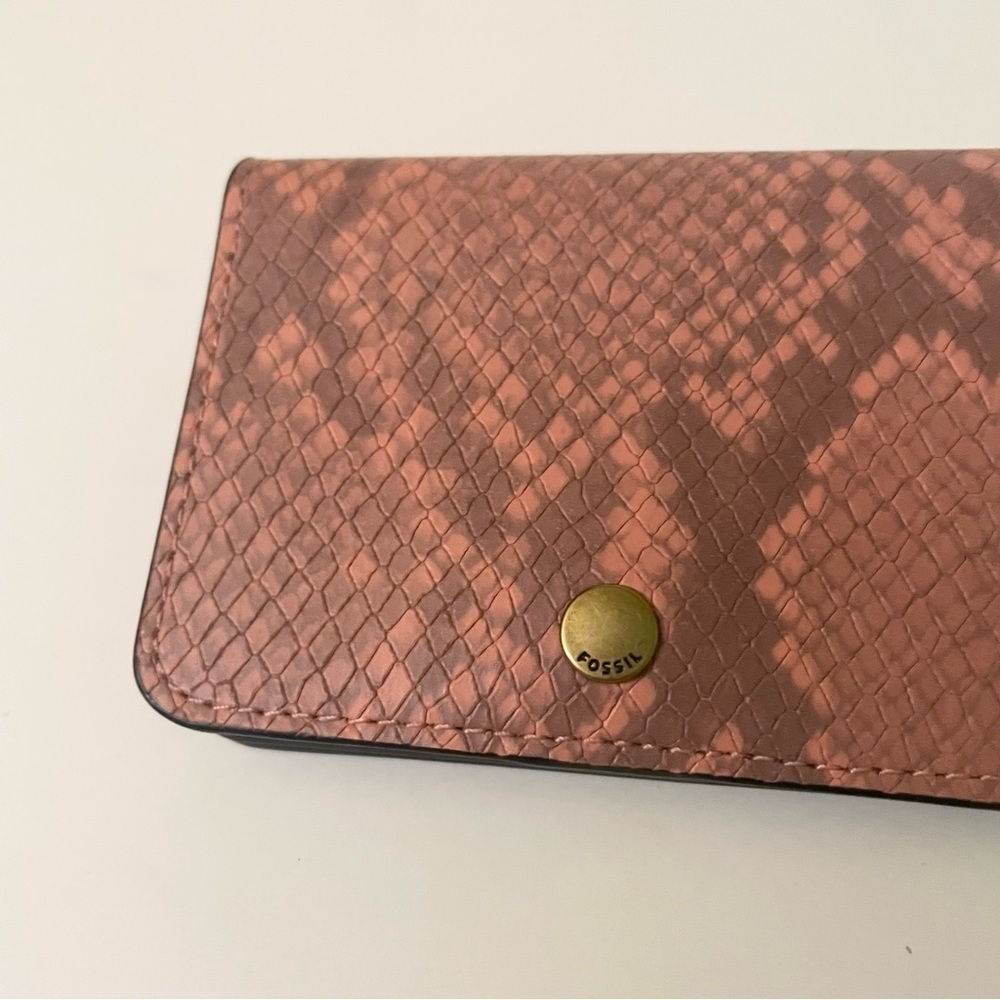 Fossil Snake Print Pattern Small Wallet - Picture 4 of 16